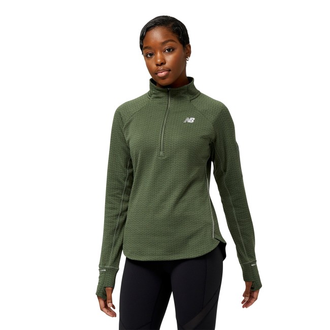 送料＆関税込み！レディース NB Heat Grid Half Zip☆選べる4色 New balance women's nb heat grid half zip | Sportland